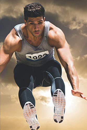 Leichtathletik Trainingsbuch: Tagebuch für alle Leichtathleten und Sportler ♦ Trainingsjournal für über 100 Einträge ♦ 6x9 Format ♦ Motiv: Weitsprung