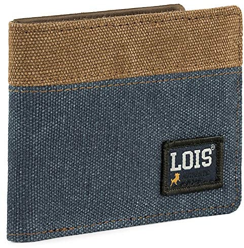 Lois - Portemonnaie Jungen Teenager - Geldbeutel Jungen Teenager mit Jugendlicher Stil - Portemonnaie Herren. Portmonee Jungen Teenager. RFID-Schutz, Blau
