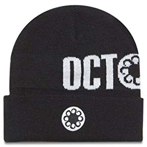 Octopus Original Milano Logo Fold Beanie Mütze, Schwarz , One size