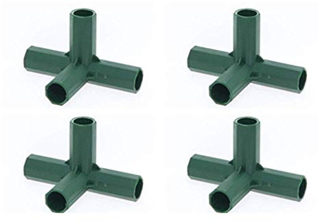 Oriental riverkit Verbindungsstücke Für Gewächshausrahmen 4 Stück Eckverbinder Für Gartenrahmen, 3-, 4-, 5-Wege-Rohrverbindung Aus PVC (B)