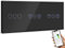 BSEED WiFi Interruptor Persiana Doble con Interruptor Negro,3 Gang 1 Vía Interruptor de Pared Compatible con Alexa y Google Home, Control por APP o Voz, Función de Temporizador, Requiere Cable Neutro