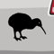 Stickerfreaks ORACAL Kiwi Aufkleber - 6 Größen, 21 Farben - Schnepfenstrauß Vogel Neuseeland Australien - Schwarz - Vinyl - Matt - Auto, Fenster, Metall, PVC, Holz - DIY-Enthusiasten ab 12 Jahren