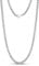 Cadoline Silver Rope Chain Men 316L Stainless Steel Jewellery Wheat Braid 7mm 26 Inch Necklace