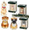 Lauschaer Christbaumschmuck - 3fach Sortiert mit 3 versch. Hunden mit Glitter - Dekor und Goldkrönchen, Größe je Hund ca. 8 cm