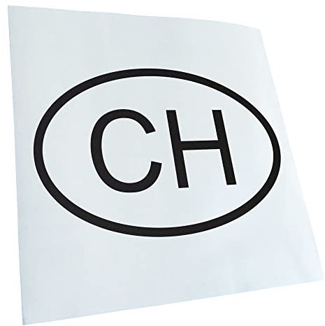 Autoaufkleber - Schweiz CH Aufkleber für Auto, Laptop, Fahrrad, LKW, Motorrad mehrfarbig JDM Decal Racing