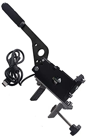 Graootoly SIM USB Handbremse für Spiele G25/27/29 T500 Fanatecosw Dirt Black -02- Schwarz