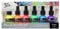 Mont Marte Acryltusche Superior, 6pc x 20ml, Fluoro-Acryl-Tinten Farben, Für feine Details und Farbwaschungen, ideal für Airbrush, Gießkunst, Scrapbooking und Tuschezeichnen