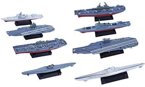F Fityle 8X Jouet de modèle de Navire de Guerre, Jouet de Porte-Avions, Jouets éducatifs, Jeu de Puzzle de Bateau de Bricolage pour Les Enfants