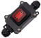 Interruttore a cavo in linea DPST 220V IP68 impermeabile On-Off-On con pulsanti di luce rossa, linea di ingresso e uscita a due lati, interruttore elettrico all'aperto di arresto