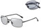 Panlouting Faltbare Photochrome Sonnenbrille mit Polarisierten Gläsern, Metallrahmen und Federbügel, Anti-UV, Antireflexion, fürs Autofahren Angeln Reisen Outdoor-Aktivitäten Sport (Schwarzer Rahmen)