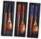 FELTECHELECTR 3 Sets Japanese Style Wooden Spoon Chopsticks Wood Utensils Cutlery Set Salad Woden Spoon Chopsticks Sets Travel Cutlery Set Japanese Chopsticks Suit Wooden Travel Utensils