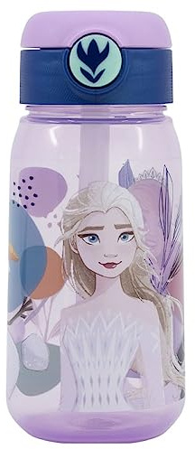 OM SUPPLIES Frozen Characters Childrens Reusable Drinking Bottle 510ml - Holiday, Back to School Lunch Kids BPA Free Plastic (Frozen)