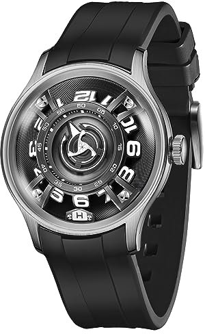 OBLVLO Curvature Engine Star Rotor Mechanische Automatikuhr 316L Stahl Herren Super Luminous Blue Nightlight wasserdichte Uhren BLM (BLM-FYBB)