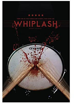 THEGIS Leinwand-Poster, Motiv: Whiplash Classic Movies, Wandkunst, Dekor, Bild, Gemälde für Wohnzimmer, Schlafzimmer, Dekoration, ungerahmt, 30 x 45 cm