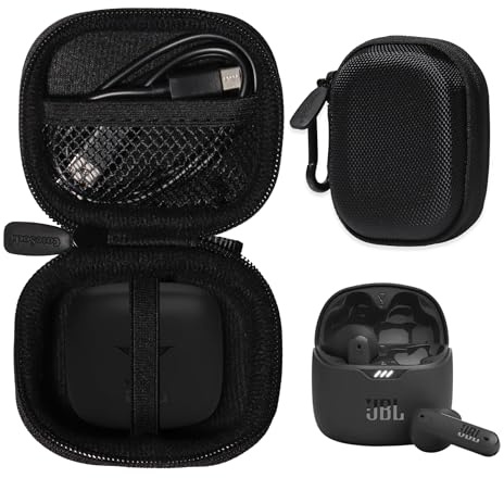 CaseSack Schutzhülle für JBL Tune Flex True Wireless Noise Cancelling Ohrhörer (schwarz)