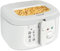 Crystals 1800W/2.5L Deep Fat Fryer, Deep Fryer Non-Stick Coating, Countertop & Internal Mesh Basket, Chip Fryer Easy Clean with Viewing Window, Safety Handle + Adjustable Temperature Controls - White