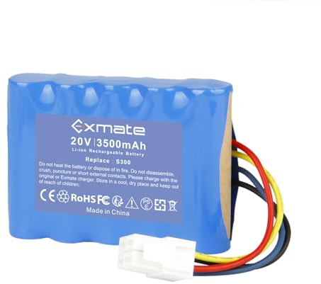 Exmate Batteria di ricambio agli ioni di litio da 20 V, 3500 mAh, per Landxcape LX790i/LX790 LX792 LX795 LX796 LX797 LX991 Ferrex 800 m2 2021, S300, S 390 m2, WA3230, WA3231,LA0001, LA0002