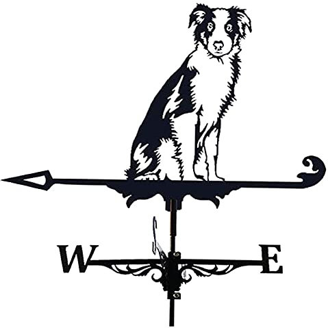 Dekoration, Wetterfahne mit Dachmontage, Wetterhahn, Windfahne, Richtungsanzeige, Retro-Wetterfahne aus Metall, Bauernhof-Szene, Garten, Hof, Pfahl, kreative Heimdekoration, Ornament, Geschenk aus E