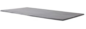 möbelando Tischplatte >Calabria< in Grau - 160x2,5x90 (BxHxT)