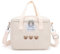 Insulated Lunch Bag for Kids Girls, Cute Lunch Bag Box, Large Capacity Lunch Bag with Handle and Strap, Reusable Leakproof Insulated Lunch Box, for Kids Teen Women, for Work, Picnic, School (White)