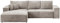 BROMARKT | Sofa mit Schlaffunktion | Schlafsofa Pablo | Ecksofa L-Form Sofa | Modern Design Couch | Kordstoff | Freistehend | mit Bettzeugbehälter | 294x185x85cm | Beige | Links