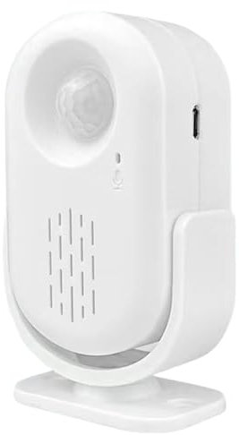 HunicandIU Timbre de Puerta con Sensor de Movimiento para Empresas - Sensor de Movimiento USB Recargable - Alarma de Entrada antirrobo, solución de Seguridad para el hogar