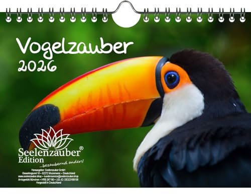 Vogelzauber DIN A5 Kalender für 2026 Vogel - Seelenzauber