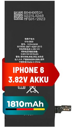 Mpsmobile® iPhone 6 Akku | 1810 mAh | Kompatibel mit iPhone 6 Modell A1549 - A1586 - Li-Ion Ersatzbatterie (3.82 V) | APN: 616-0809 |