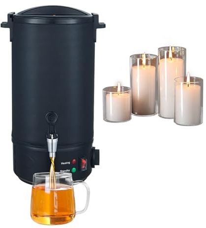 Wax Melter for Candle Making, 8L Wax Melting Pot with 30–110°C Adjustable Temperature, Stainless Steel Liner & Heat-Resistant Handle, Ideal Wax Heater for Home & Commercial Use