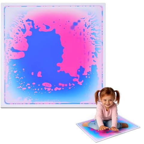 Ymoryiyi Sensorik - Esterilla de movimiento líquida (30 x 30 cm, con CE y EN71, para autismo, TDAH, SPD, juguetes sensoriales para guardería, escuela y hogar)
