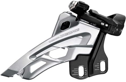 Shimano Deore MTB FD-M6000 Front Derailleur 3x10-speed Side Swing direct mounting deep black/silver 2018 Mountain Bike Front derailleur