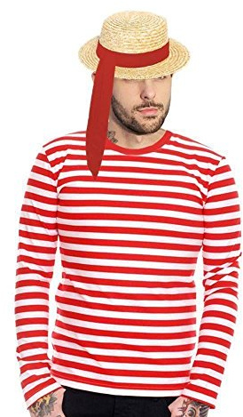 The Dragons Den Adults Unisex Venetian Gondolier Kit Italian Venice Gondola Fancy Dress Costume