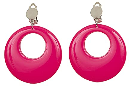 W WIDMANN MILANO Party Fashion - Ohrringe, Neonfarben, Schmuck, für 80er Jahre Mottoparty