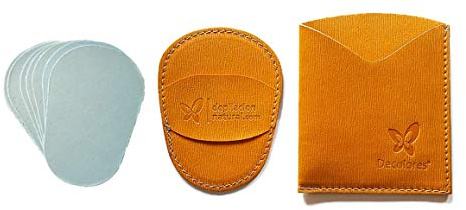 Kit 10 Body Glove Natural Hair Removal. The Body Hair Removal Glove with 10 Silicon Mineral Glass Base Sheets Removes Hair and Dead Cells. Eco-Friendly Mittens lemon tree