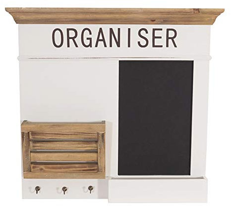 Vintage Line Memotafel - Wand Organiser Garderobe im Landhaus Stil (Memoboard Organiser)
