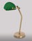 Licht-Erlebnisse Handgefertigte Bankerlampe Echt-Messing Jugendstil Premium MINISTERO Schreibtischlampe Tischleuchte