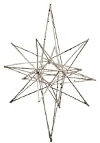 House Doctor, Ornament, Star, Champagner, Metall, l: 14 cm, h: 25 cm
