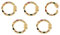 PandaHall 5pcs Brass Ring Screw Carabiner Lock Charms with Colorful Cubic Zirconia Real 18K Gold Plated Key Chain Hook Clasps Connector for Keyrings Handbags Necklaces Jewelry Making Crafts,20x3mm