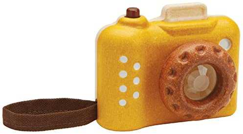 PlanToys Appareil Photo Enfant - Ma Première Caméra - Caméra avec Objectif Kaléidoscope Réglable - Collection Orchard