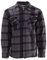 Hoang Thermojacke Herren Holzfällerjacke Hemdjacke Flanell Jacke Arbeitsjacke Kariert Gefüttert, Farbe:schwarz, Größe:M