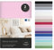 VelvetHome Doppelpack Spannbettlaken 90x200cm 100% gekämmte Baumwolle Made in EU Jersey Bettlaken 90x200 bis 25 cm Matratzenhöhe Spannbetttuch 90x200 Premium Qualität Schönen Farben Rosa 90 x 200