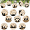 Chunful Christmas Nativity Ornaments Wooden Christmas Tree Ornaments Nativity Scene Christmas Decorations Christian Ornament Nativity Sets for Christmas Tree Xmas Ornaments(Stylish Style,36 Pieces)