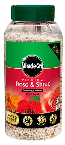 Miracle Gro Rose & Shrub Plant Food 900g - Continuous Release Plant Food With Sticker