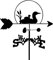 Duck Family Wetterfahne, Windrichtungsanzeiger, Wetterfahne, Wetterhahn Aus Edelstahl Mit Anti-Rost-Beschichtung, Gartenstecker, Kunstdekor, Satinschwarz