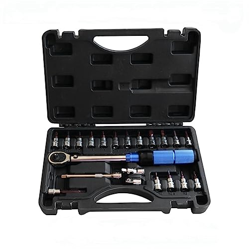 Pitxsgsia Zubehör für Mountainbike, Drehmomentschlüssel, für Fahrrad, 1/4 Zoll, Drehmoment 2 – 25 Nm, Reparatur-Set für Sechskantschlüssel für Fahrrad