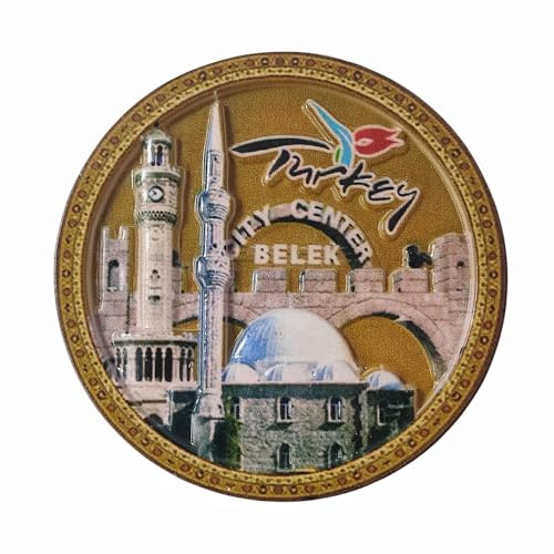 Belek Türkei-Kühlschrankmagnet, Reise-Souvenir, 3D-Kühlschrankdekoration, magnetischer Aufkleber, Bastelsammlung