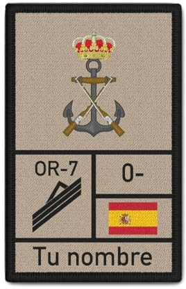 Copytec Parche España Infantería Marina Infantería de Marina Grupo sanguíneo #41476