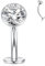 AROWRO Silver Belly Button Ring 10mm Flat Back Belly Ring 14G Belly Piercing Titanium Belly Button Piercing Cube Zircon Navel Ring Vch Jewelry Vch Navel Piercing Jewelry For Women Men