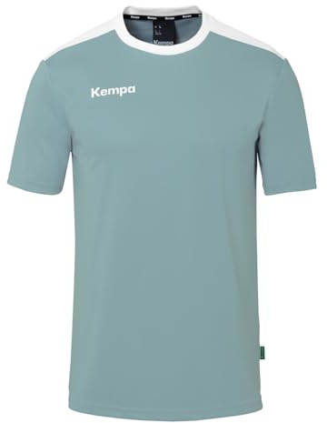 Kempa Herren Emotion 27 T-Shirt, Aqua/Weiß, 140 EU