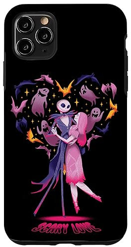 iPhone 11 Pro Max Disney The Nightmare Before Christmas Jack Sally Scary Love Case
